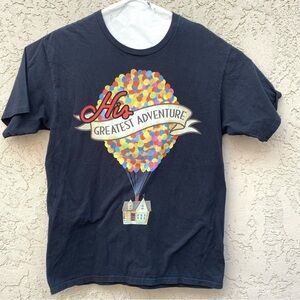 RARE DISNEY PIXAR "UP" HIS GREATEST ADVENTURE T-shirt -